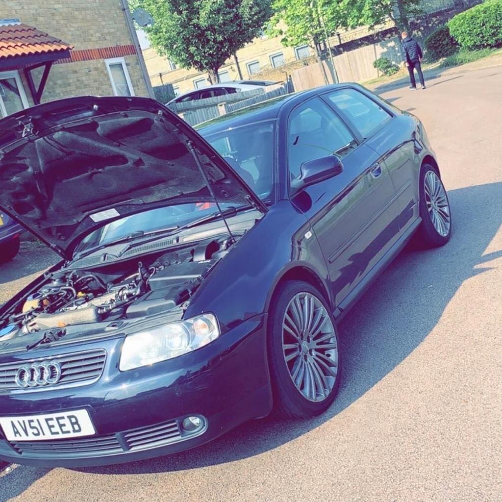 Audi A3 1.8 T Quattro
Full audi service history until the last 2 years of driving. Got the vehicle at 80k. Serviced every year by myself Trained Audi Technician using Genuine VAG Parts
Secondary Air Pump Deleted With Resistors.
120k miles
£350 German BAR TEK Ported and Flowed Exhaust manifold which improves performance significantly as the original cracked.
18” R32 Replica’s. NSF Cracked
Have 16” Set of originals aswell can come with either or both.
Bose Sound System with 6 Disc CD Changer.
Half Bucket Recaro Seats, Interior in Good Condition.
Body Work is not bad Few Marks Can see in Photos
Currently Sorn and Off the Road only due to getting a new car. Will start run and drive with no issues.
When I was using it I noticed the steering clicks and would stick when turning on occasion so I brought a good conditioned quick rack from a golf which is an upgrade smaller turns more steering output which will come with the car maybe fitted depending on time of sale.

+44 7940 442218