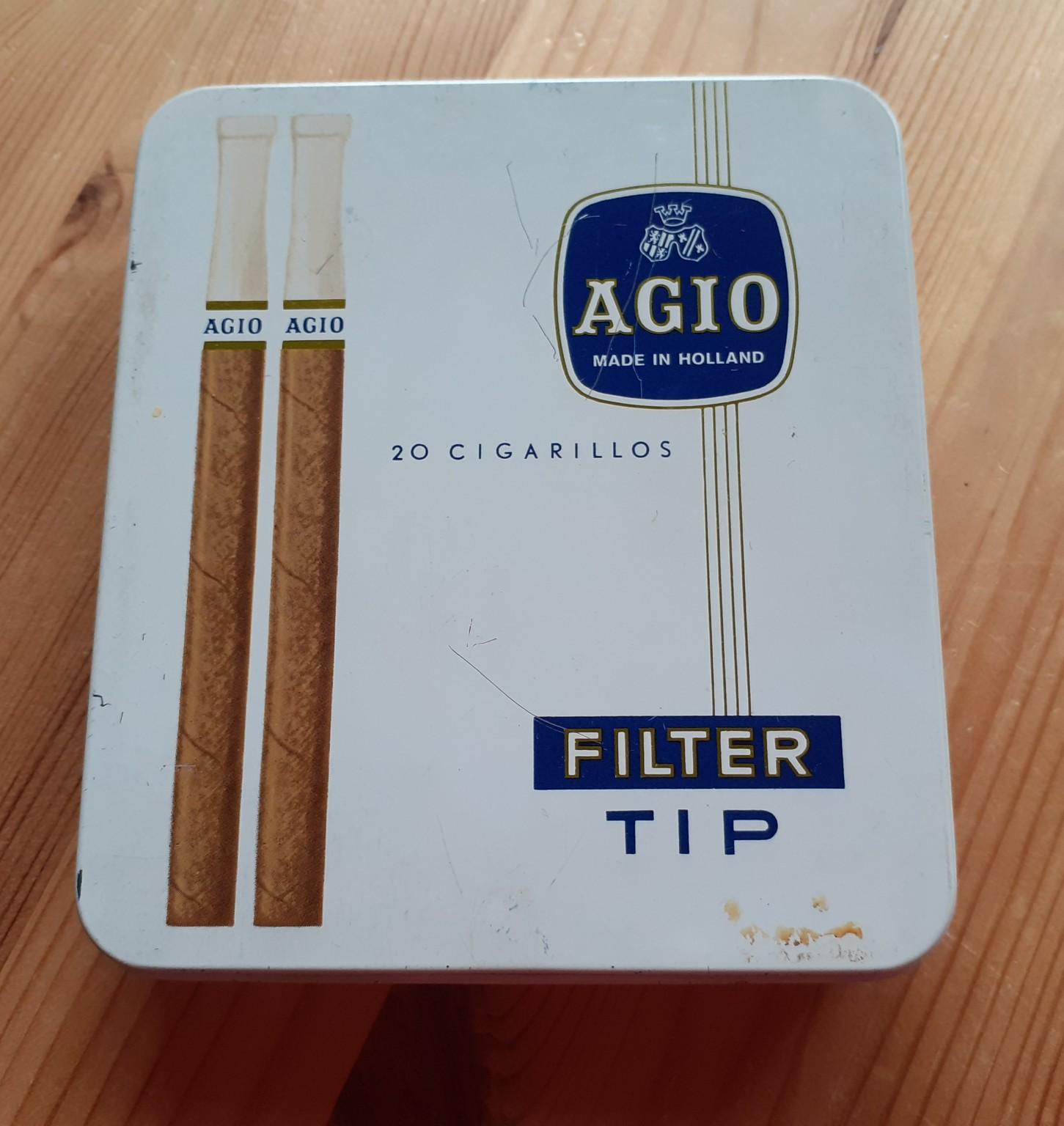 Leere Agio Filter Tip Cigarillos Blechdose in 69226 Nußloch for €15.00