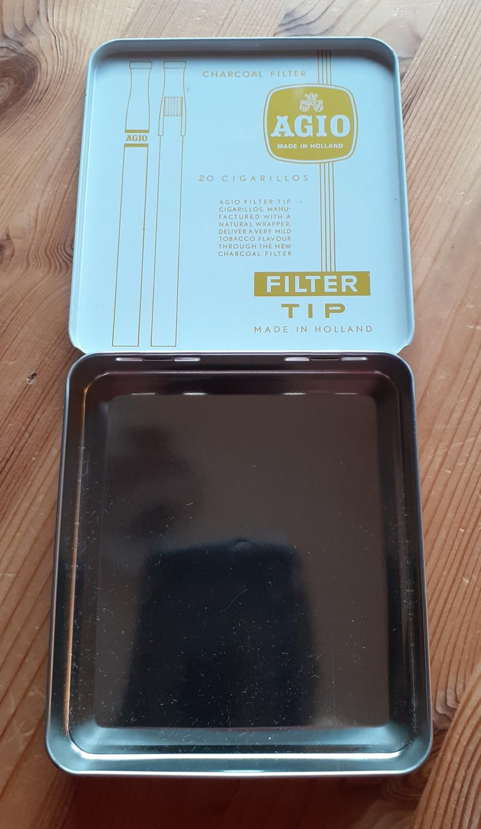 Leere Agio Filter Tip Cigarillos Blechdose in 69226 Nußloch für 15,00