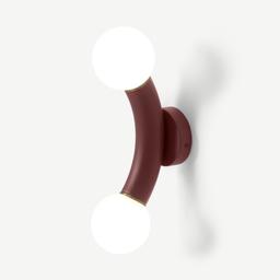 MADE.com Naila Wall Light, Burgundy  RRP £75 

Naila Wall Lamp Simple Up And Down Light Bedroom Bedside Lamp Nordic Light Luxury Living Room Background Wall Design Lamp
Sculptural statement

Sculptural, bold and interesting – that sums up Naila. We created this wall light in collaboration with Omayra Maymó, who says it's "a modern version of a chandelier, using colour and making it more fun and fresher." She's won impressive awards for her work, and it's easy to see why. We love the coloured glass and coated metal.

 

Dimensions

Height (cm): 38
Width (cm): 10
Depth (cm): 16
Packaging dimensions: 33.5 x 29.5 x 16.5 cm
Weight (kg): 1
Details

Assembly: To be fitted by qualified electrician
Bulb included: No
Class type: 1
Dimmable: No
Max watt incadescent bulb: 20w
Max watt LED bulb: 7w
Lightbulb fitting: G9
Lighting size: Standard wall lamp
Product material: Metal