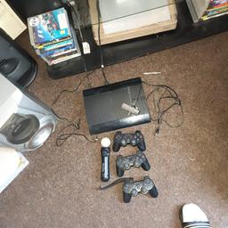 Ps3 console 4 pads one camera and wand works fine 21 games from fifa to tiger Woods plus Bluetooth turntable can connect through your stero plus all your favourite vinals from 45s to 33s all in excellent condition delivery available or welcome to collect