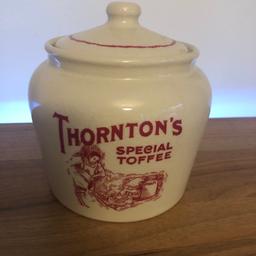 Thorntons toffee jar