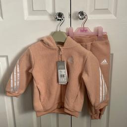 Beige sheep fleece look Tracksuit by Adidas. Size 9-12mth
Ferryhill collection only