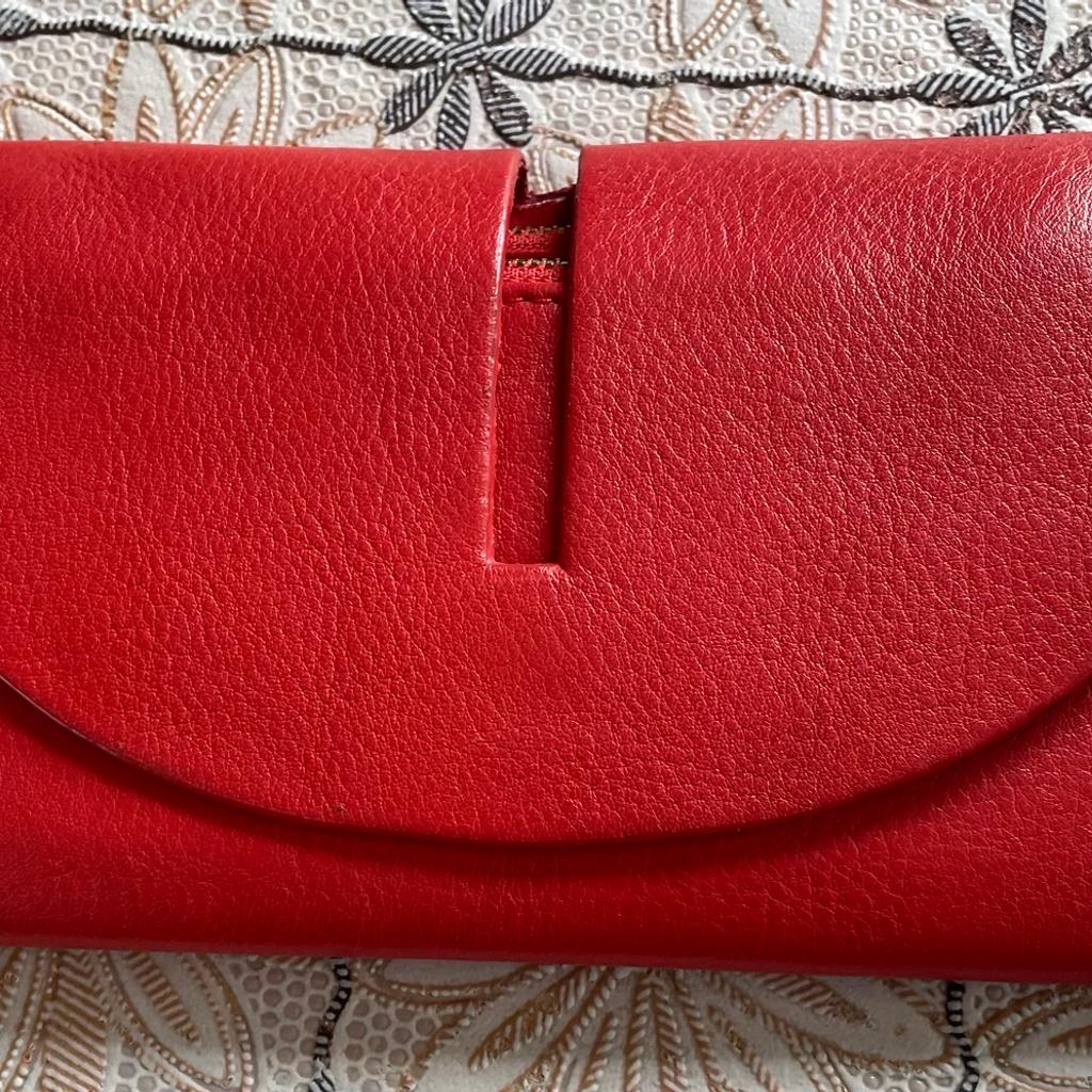Red wallet . Loads of compartments