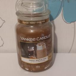 large jar yankee candle 
sweet maple chai 
brand new never lit 
collection only castle bromwich