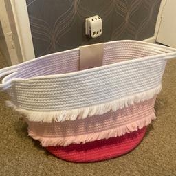 Small washing basket brand new with tags changed mind on colour scheme cash on collection please or bank transfer thanks