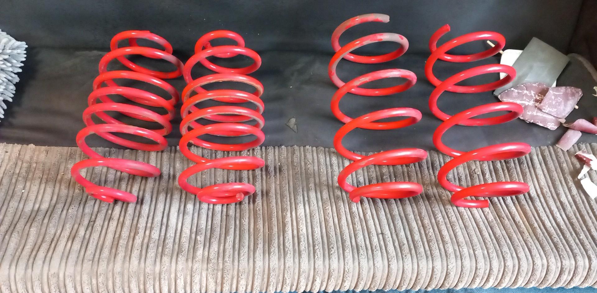 BMR Suspension Lowering Springs – Rear, 2-Inch Drop (Made In USA, Chrome Silicon, Lifetime Warranty)