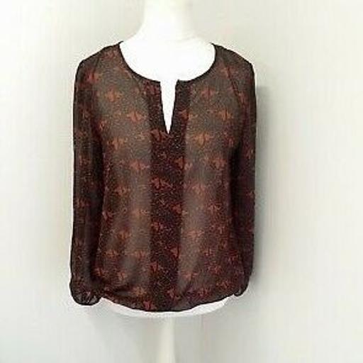 Buy & Sell Hertfordshire Watford - Photos for George Moda Sheer Long Sleeve Blouse Size 14