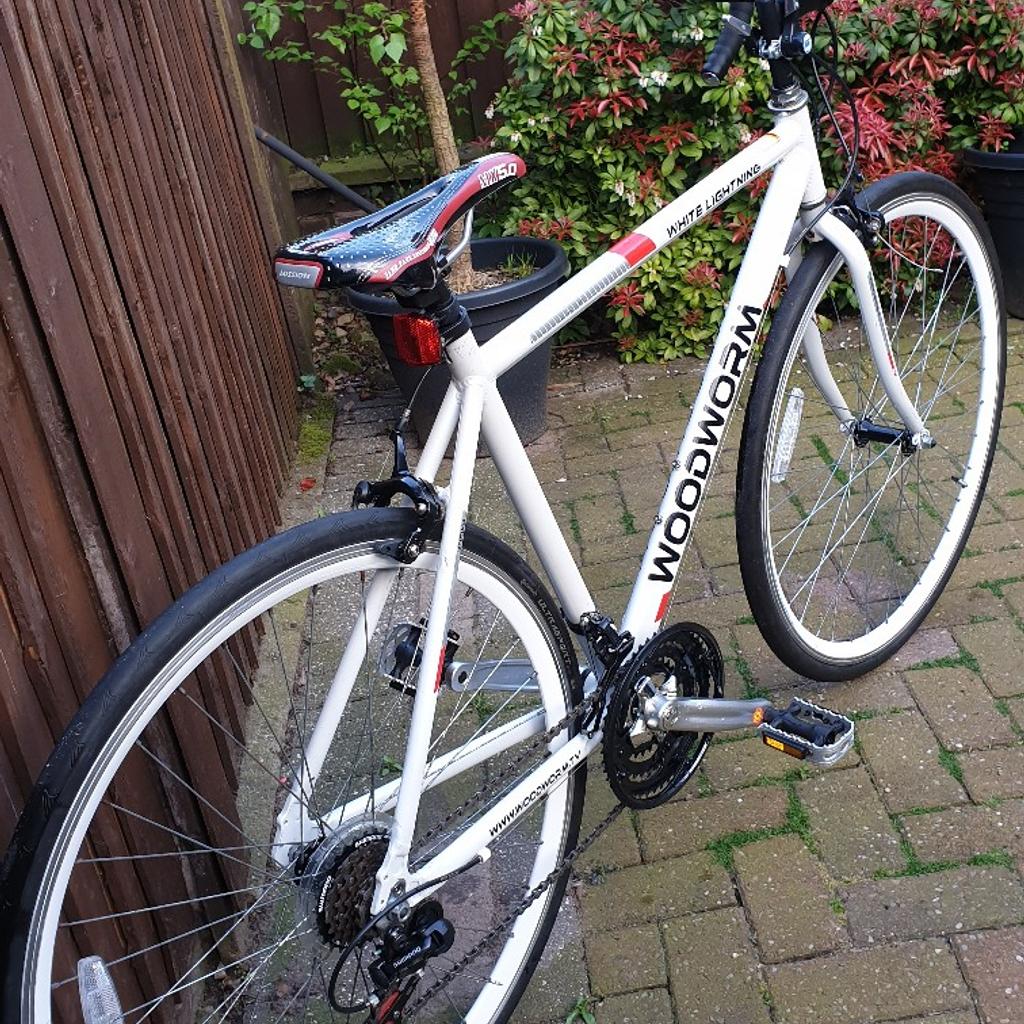 woodworm white lightning road bike