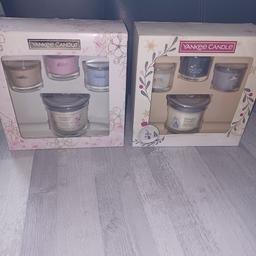x2 yankee candle gift sets 
both brand new in box 
each set includes.. 
1x candle & 3x glass votive candles
£10 each set 
message me if any questions 👍
collection only castle bromwich 🙂👍