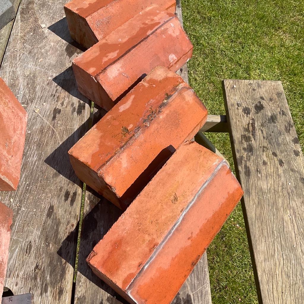 Just 4 Victorian angled edging bricks.
Each 9” long.