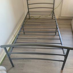 FREE FREE FREE FREE FREE FREE FREE! 

Single Silver Bed Frame in very good condition but no longer needed, need gone ASAP as it's lying in my Garden for some to come & pick up, dismantle & take away for FREE. 

Headboard comes off & splits in the middle for easy transportation will fit in most Cars easy to put back together. 

It's lying in my Garden Mail me for address. 

1st come 1st serve I'm not bringing it into my House to keep for anyone as need gone ASAP. 

You must collect it as I can't deliver to anyone.