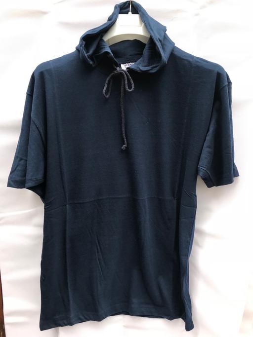 Buy & Sell Central London Tower Hill - Central London - Photos for Navy blue cotton loose t-shirt with hood