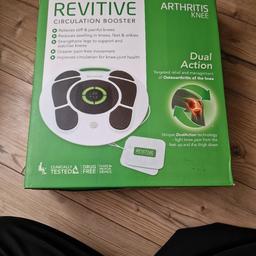 Revitive circulation booster, dual action for arthritis. like new as only used once. all items in packaging and sealering. was over £300 new from boots.