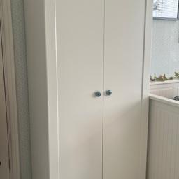 We have IKEA Wardrobe for sale.
The dimensions are as follows

H 175cm
W 75cm
D 50cm
Currently dismantled and ready to go
No broken or missing parts
