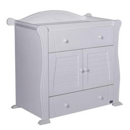 The Tutti Bambini Marie Chest Changer is an elegant and practical storage solution perfect for you and your baby providing you with a convenient location to store all of your baby’s essentials.

This particular Chest Changer features two full width drawers and also a large cupboard for even more storage room. The assortment of drawers and cupboards will provide you with hanging and folding space for all of your baby’s first precious little outfits. The soft close cupboard door will close gently and will help to prevent against injuries with little one catching fingers and hands in closing doors.

Futhermore, the integrated changing unit will provide you with a perfect place to change your baby, acting as the ultimate space saver!

Cost over £500new and in excellent condition.