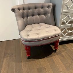 Lovely grey with red legs sofa chair .
Paid over
500£
Selling as i beed space.
Collection nine elms sw11