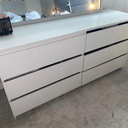 Ikea large drawers.

The slats in between the drawers were damaged so I removed them. (See picture for gaps between drawers)

Selling as it could be a good up cycle project

COLLECTION ONLY

*selling lots of items as moving house