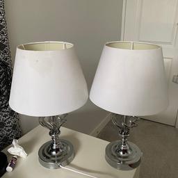 2 lamps for sale

Shade on one is dinted and a couple marks hence the price instead of throwing them away.

Someone could put a new shade on them as the bottom is in great condition.

Collection only
