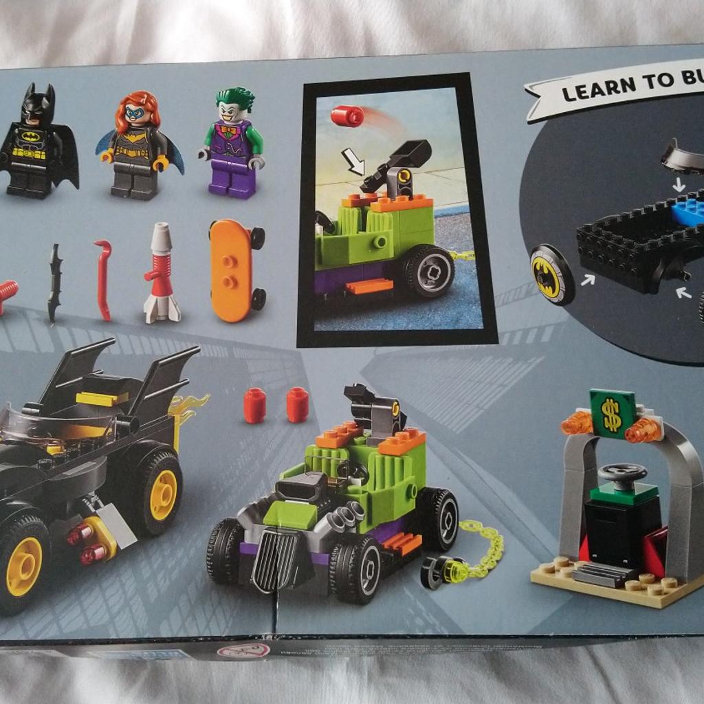 Lego Batman: Batman vs Joker The Joker Batmobile Chase 76180.
Brand new never opened, just a slight dent on the box, otherwise in perfect condition.
Sold as seen in pictures, collection only.
Please check out my other listings too as I have lots of other items for sale.