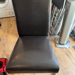 Four black chairs in very good condition pick up only