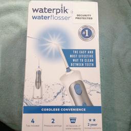Teeth water flosser east to use and effective way to clean between your teeth
Steled and in boxs brand new orginal price £66