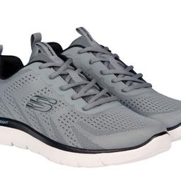 Skechers Men's Summit Trainers in Grey Size 10

This Sleek style harmonizes with cushioned comfort in the Men's Skechers Summits. This sporty lace-up trainer features an engineered mesh and synthetic upper with cushioned Memory Foam comfort insole. In addition to a flexible rubber outsole for extra grip, the Summit provides comfort and durability. 

Features:

Athletic engineered mesh and synthetic upper
Lace-up athletic training design
Flexible rubber traction outsole
Machine washable
1 inch heel
Skechers® logo detail
Care Instructions:

Machine wash in cold water on gentle cycle
Air-dry