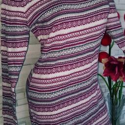 gesamte länge ca 91cm
Schöne Strick Tunika/ Kleid # strechig
rot weiss # Herbst /Frühling Kleid
Versand möglich