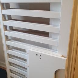 Cot/ toddler bed in excellent condition,
including underneath storage drawer and mattress.
From smoke and pet free home.
Collection S65 Rotherham.