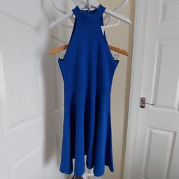 Dress „Karen Millen “ High Neck

 Without Belt

Dark Blue Colour

New With Tags

High Neck Belted Ponte (Without Belt)

Actual size: cm

Length: 90 cm from neck

Length: 71 cm from armpit side

Neck circumference: 36 cm – 38 cm

Hand volume: 43 cm from neck

Breast volume: 70 cm – 75 cm

Waist volume: 65 cm – 70 cm

Hips volume: 85 cm – 90 cm

Length: 40 cm from neck before to waist

Length: 17 cm from armpit side before to waist

Belt width: 4 cm ( without belt)

Size: 10 ( UK ) Eur 38, US 6

65 % Rayon
30 % Nylon
 5 % Spandex

Made in China

Price £ 79.90