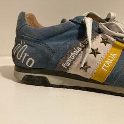 Pantofola doro Italia Schuhe Herren Gr. 43 blau gelb