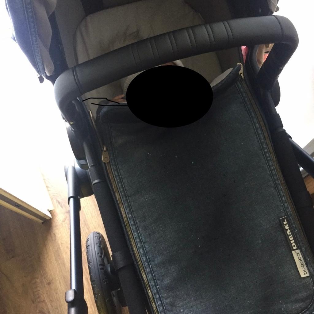 Bugaboo diesel pram in blue denim. Also have a buggy board to attach. Adapter for cybex car seat. I can put together a bundle with Tommy tippee bottle maker which hasn’t been used bnib