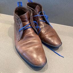 Herren Lederschuhe Schuhe Floris Van Bommel Gr. 8 blaue Details