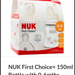 Brand new boxed pack of 4 NUK bottles
