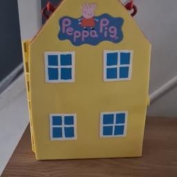 peppa pig playhouse with accessories. comes in a carry case. Hours of fun, suitable for 3+ good condition.