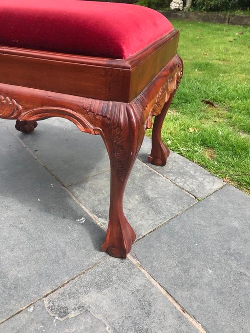 Buy & Sell Warrington Winwick Quay - Warrington - Photos for Large mahogany Chippendale style stool