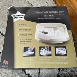 Tommee tippee 
Microwave bottle steriliser 
Only used once