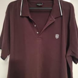 lovely men's police polo shirt as seen in pics, burgundy colour brand new with tags, size XXL 🙂