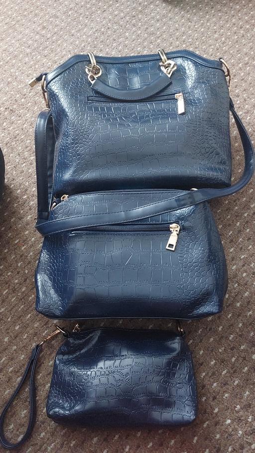 Buy & Sell Essex Epping Forest - Photos for Blue handbag crocodile style x 3/purse