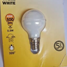 LED warm white light bulb new small fitting