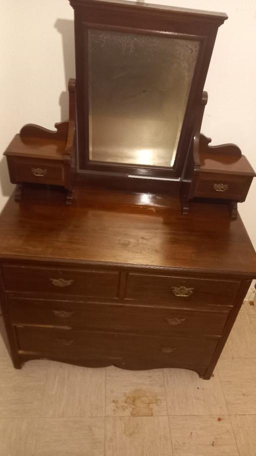 Buy & Sell Ealing Perivale - Ealing - Photos for antique tarnish mirror chest of drawer