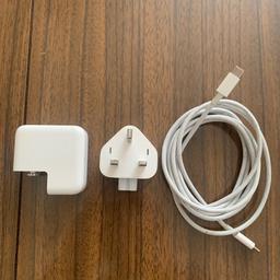 Apple 30W USB-C power adapter and USB-C charge cable