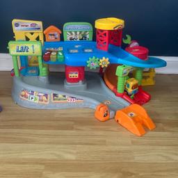 Vtech toot toot garage has one vehicle with it