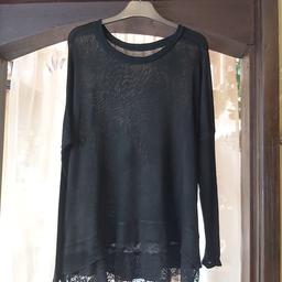 ladies top with lace detail