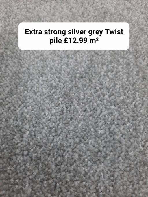 Buy & Sell Hertfordshire Broxbourne - Photos for Extra strong light grey twist carpet £12.99m2