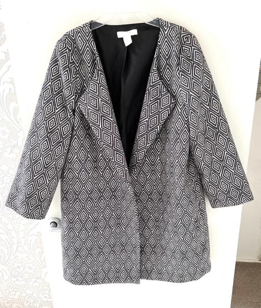 Buy & Sell South West London West Brompton - South West London - Photos for H&M Argyle Diamond Overcoat Size Uk 8