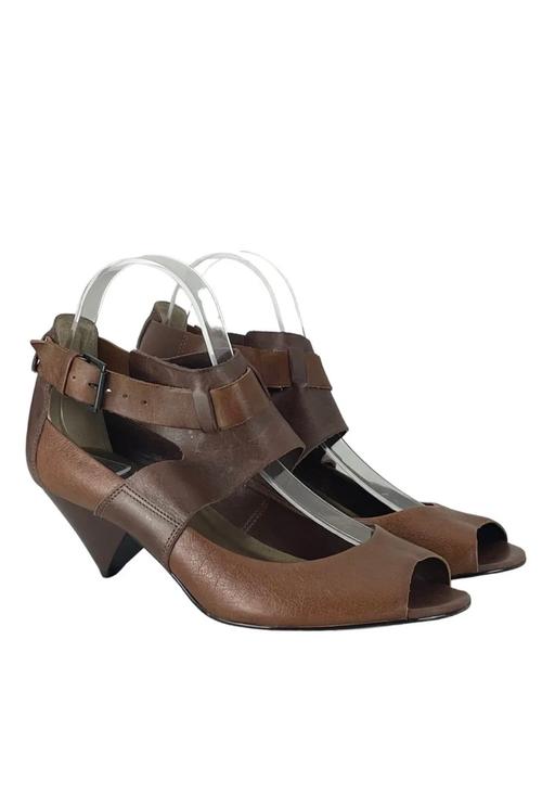 Buy & Sell Derbyshire Derby - Photos for Faith Brown Leather Peep Toe Sandals