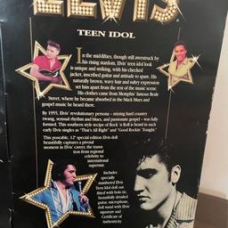 Elvis commemorative collection never taken out of box slightly damaged top of plastic