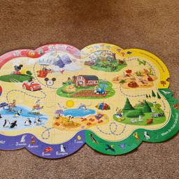 Giant Mickey Mouse floor puzzle 3x2ft

40 pieces

interactive seek and find game

one piece has been taped up due to a tear, but doesn't effect functioning

£2

collect bd2