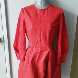 Zara Red Corseted Dress with Pleated Sleeves - brand new and tag still on. Size S & M available. Original price £69.99. A bit creased from storage. 2 sizes available - S(8) and M(10). Price is each.